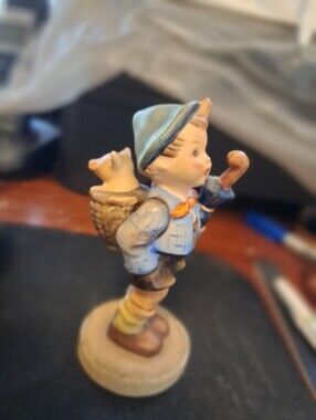 Vintage Goebel Hummel TMK2 Home From Market Signed # 198